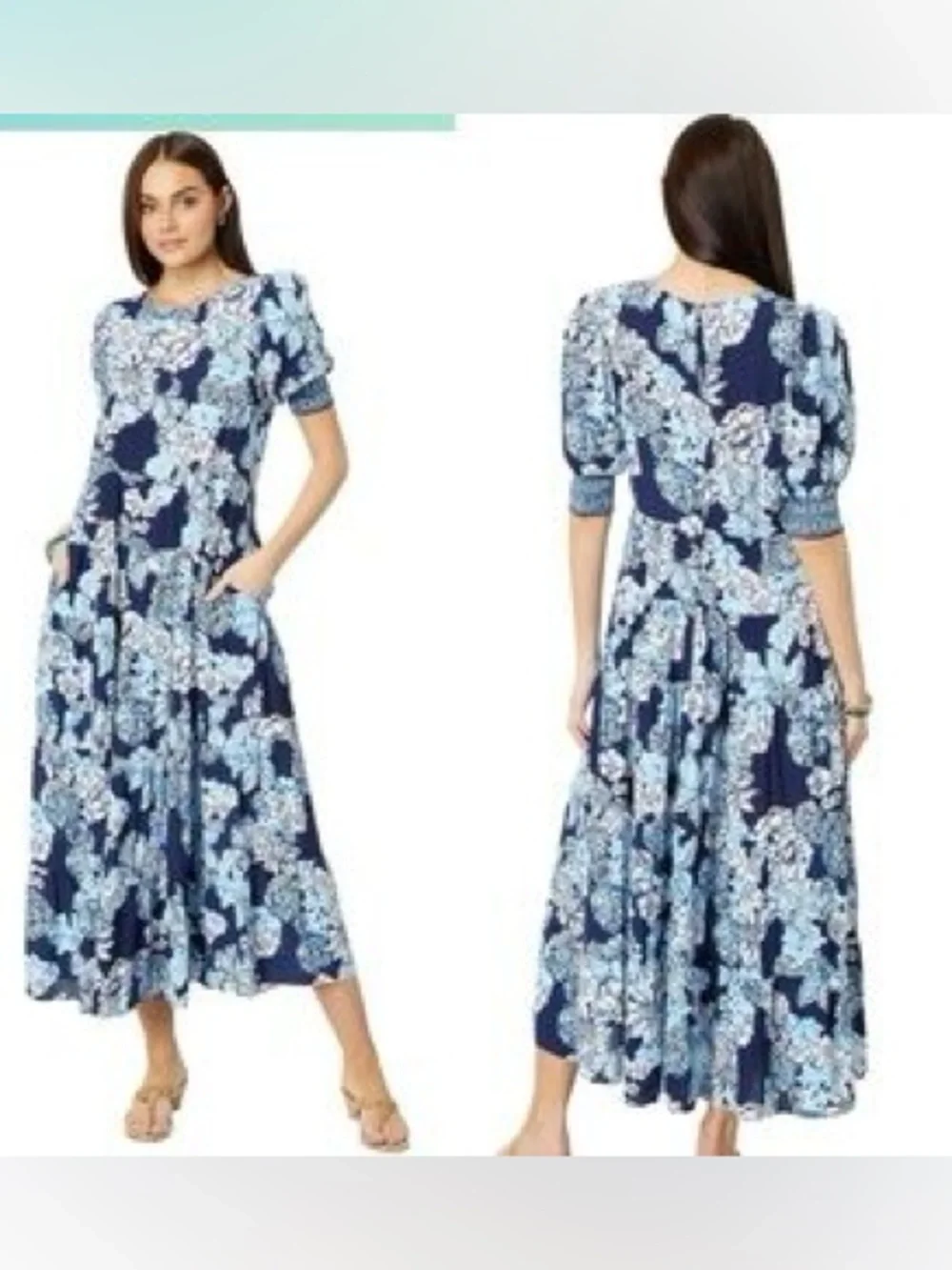 Lilly Pulitzer Amelia Midi Dress – Bouquet All Day | Size 6 ~ NWT - Picture 2 of 10